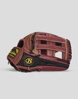 Matrix 12.75" Baseball Wine/Black Outfielder Glove Dual Welting