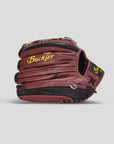 Matrix 12.75" Baseball Wine/Black Outfielder Glove Dual Welting