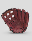 Matrix 12.75" Baseball Wine/Black Outfielder Glove Dual Welting