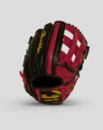 Core 12.75" Baseball Black/Red Outfielder Glove