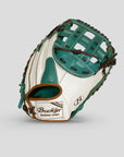 Junior Select Pro 33" 8U-11U Fastpitch White/Teal Catcher's Mitt